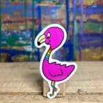Fancy Flamingo Sticker