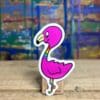 Fancy Flamingo Sticker