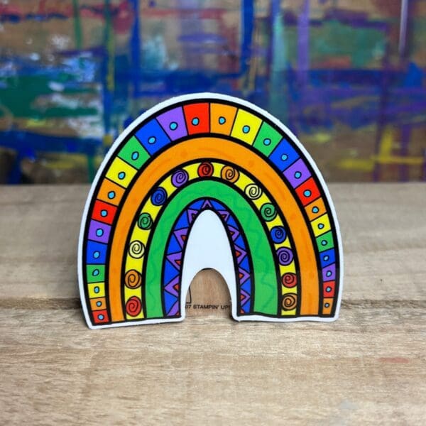 Rainbow Doodle Sticker