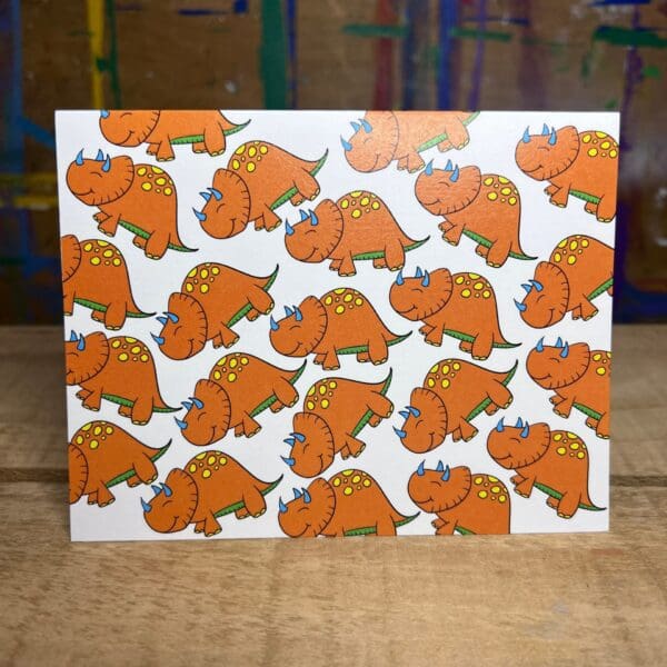 Trina Triceratops Notecard