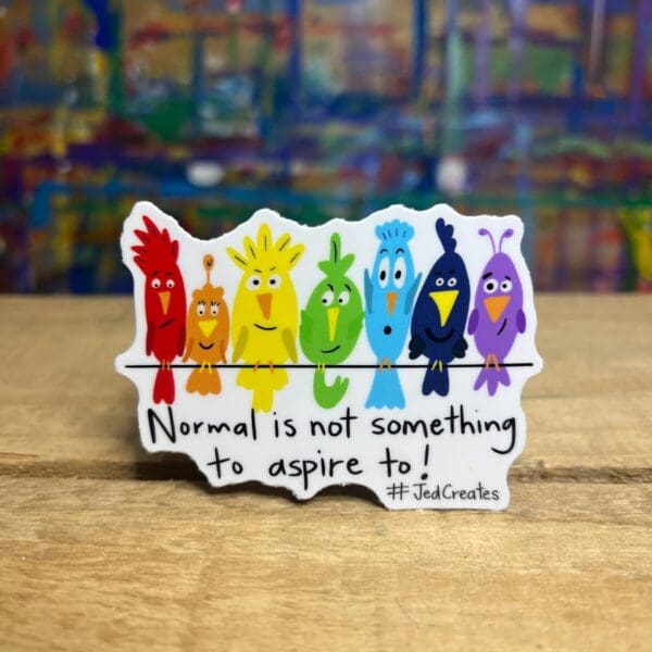 Birds on a Wire “Normal” Sticker