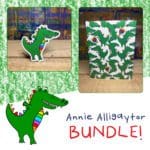 Annie Alligaytor - Sticker and Matching Notecard Bundle