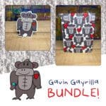 Gavin Gayrilla - Sticker and Matching Notecard Bundle