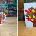 Rainbow Tree Sticker and Notecard Bundle